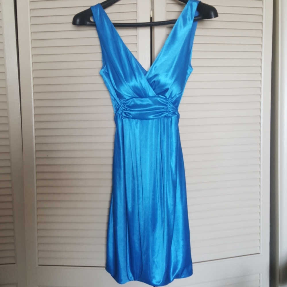Blue cocktail dress
